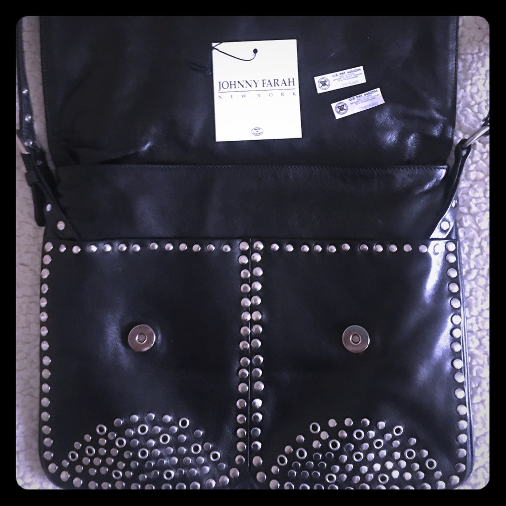 Johnny Farah New York leather handbag